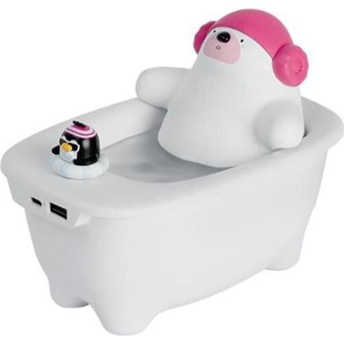 550Ml Air Humidifier USB Bear Shaped Essential Oil Aroma Diffuser LED Night Light Cool Mist for Home