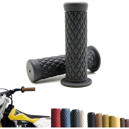 7/8" Motorcycle Retro Vintage Hand Grip Handlebar for Honda Suzuki Kawasaki Triumph Cafe Racer Bobber Custom