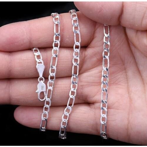 2MM cuban link chain necklace Plata and gold color personalzied length,jewelry finding chain for pendant 18-36inch