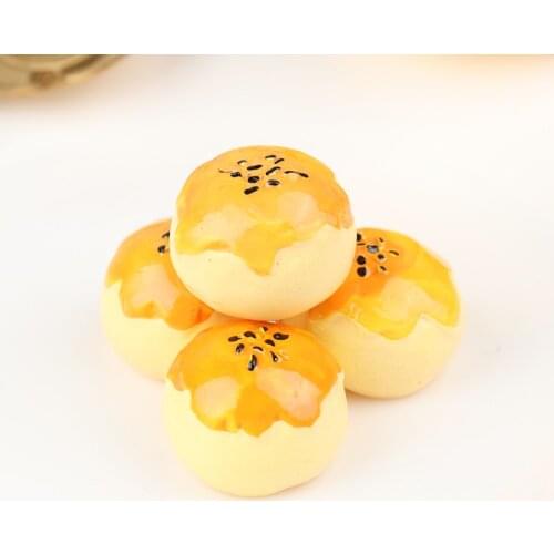 5Pcs Mini Egg-Yolk Puff Furniture Toy Gift Cute 1:12 Dollhouse Miniature Doll House Accessories