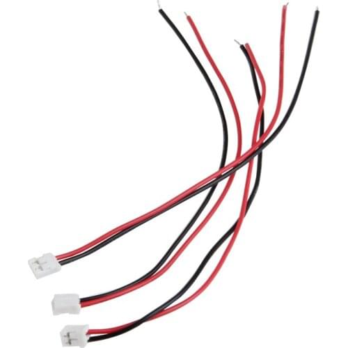 50 Sets Mini Micro JST 2.0 PH 2 Pin Connector Plug With Wires Cables 15cm/5.9in