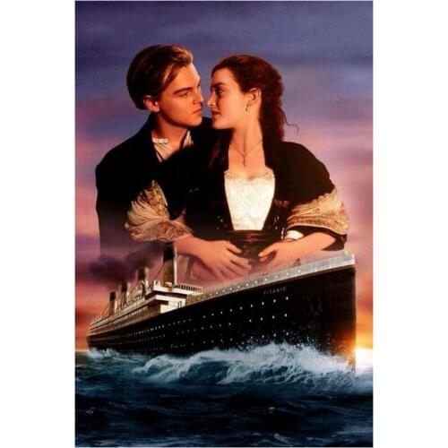 5D DIY Full Round/Square Diamond Painting Titanic Movie Poster 3D Embroidery Cross Stitch Rhinestone Mosaic Home Decor Gift Y132