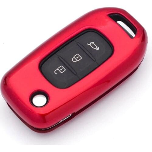 Hot Sale ABS Car Key Case Cover For Renault XP Koleos Megan Kadjar Captur Megane 2017 Auto Folding Key Shell Pocket Accessories