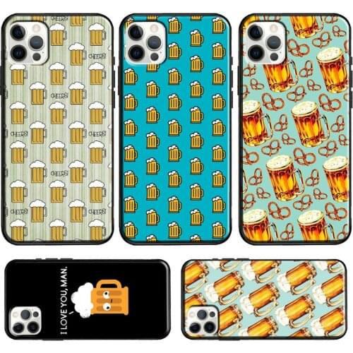 Pretzel Beer Pattern Case For iPhone 12 Pro Max 12 mini 11 Pro Max 6S 7 8 Plus X XR XS Max SE 2020 Cover