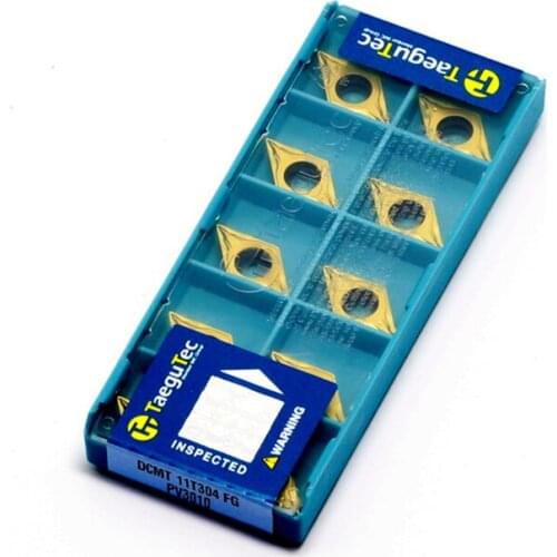 DCMT11T304 FG PV3010 TaeguTec cnc Lathe Tools Carbide Turning Positive Inserts