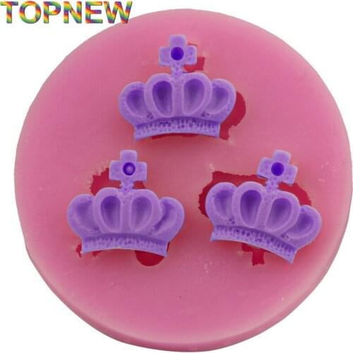 Mini Imperial Crown Silicone Mold Fondant Cake Decorating Baking Tools 2958