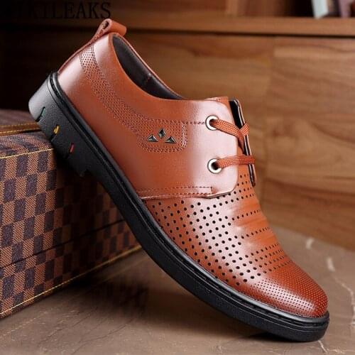 Brown Oxford Shoes for Men 2021 Black Leather Casual Shoes Man Luxury Designer Shoes Man Chaussure Homme Luxe Marque Zapatillas