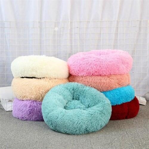 Dog Bed Soft Doghouse Washable Long Plush Pet Kennel Deep Sleep Dog House Velvet Mats For Dog Basket Pet Cat Bed Drop Shipping