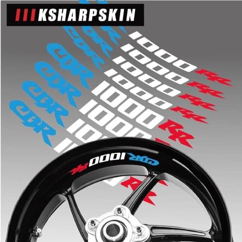 New Motorcycle tire reflective sticker creative wheel rim logo decal moto Decorative accessories For Honda CBR1000RR cbr 1000 rr