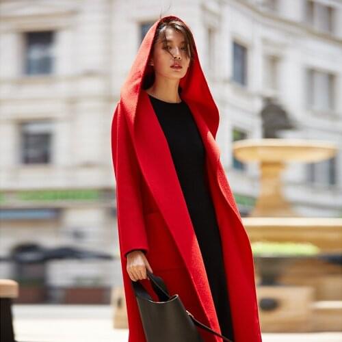 Wool blend coat women cashmere winter female long luxury coats woman winter 2018 female ladies womens blend coat AA4312