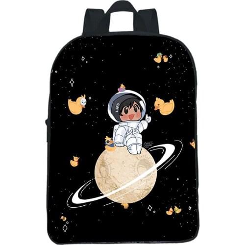 Fashion Quackity Backpacks Kids Bookbag Boy Girl Bag Kindergarten Mini Backpack Zipper Pack Casual Kawaii Student School Bag