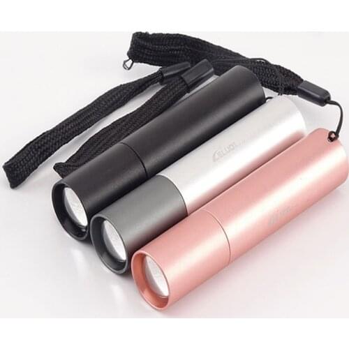 USB Mini Rechargeable LED Flashlight 1200mah Lithium Battery Portable Outdoor Hunting Torch Lamps Camping Working Lights