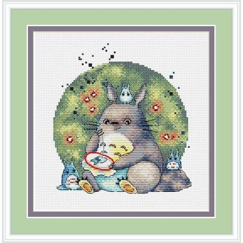 Precise Printing And Hand Embroidery Fishxx Cross Stitch Kit A3291 Embroidered Cartoon Chinchilla New Product