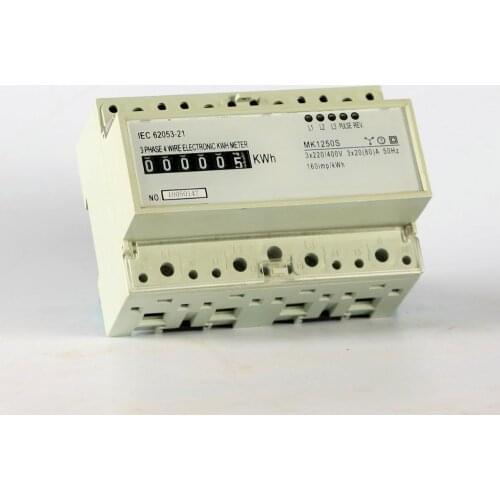 30(100)A 220V/230V 50HZ three phase din rail energy-meter analog register multi-rates kwh meter din-rail watt-hour-meter