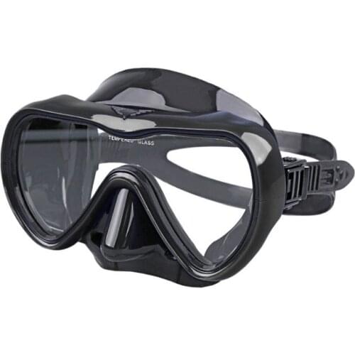 High quality selling toughened glass anti-fog liquid silica gel mask adult diving swimming glasses