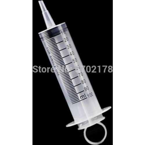 100ml / 150ml reusable large hydroponic plastic nutrition measuring syringe tool cat feeding dispenser