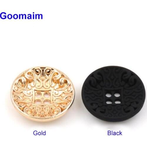 100pcs Europe & America 4 hols metal buttons overcoat sewing jean shank buttons for mens sweater grade coat buttons for clothes