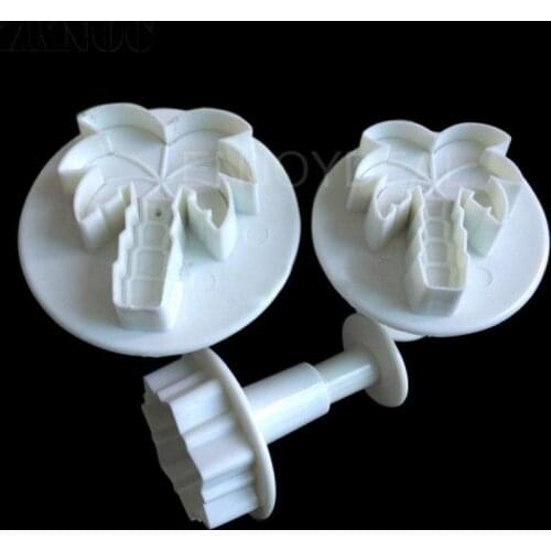 3pcs Cake Bread Cookie Sugar Craft Pastry Plunger Spring Printing Mold Tool F6