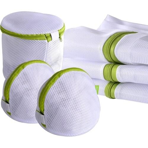 6pcs/set Laundry Bag Drawstring Bra Underwear Products Laundry Bags Useful Mesh Net Bra Wash Bag zipper Laundry Bag