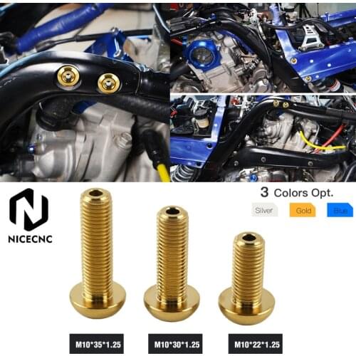 NICECNC Full Fairing Body Bolts Nuts Screw Threaded For YAMAHA RAPTOR 700 2007-2011 2013-2020 700R 2012 2016-2020 YFZ450 YFZ450R