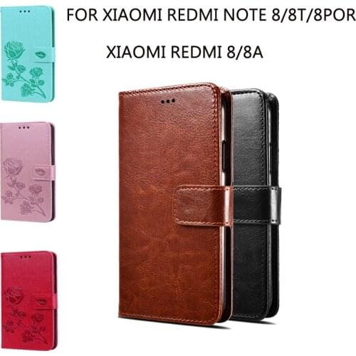 For Xiaomi Redmi Note 8 Case Wallet Cover Xiaomi Redmi Note 8 Por 8T Case For Xiaomi Redmi 8 8A Phone Screen Protector Flip Case