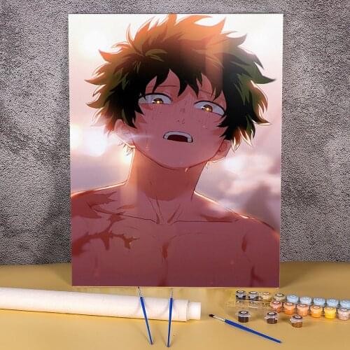 My Hero Academia Paint By Numbers Set Oil Paints 50*70 Picture By Numbers Photo Loft Wall Picture Children Drawing