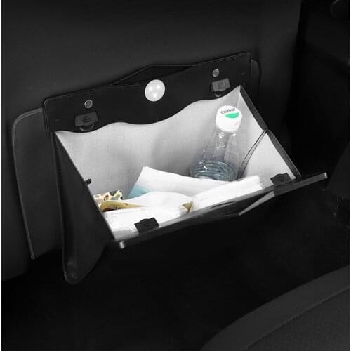 Car Seat Back Organizer PU Leather Garbage Storage Bag Car Organizer Accessories for BMW all series 1 2 3 4 5 6 7 X E F-series