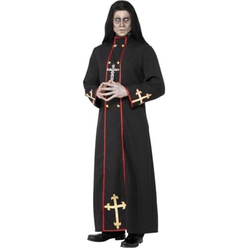 Purim Easter Christian Missionary Church Saints Cosplay Costume Halloween Religious Pious Catholic Priest godfather Party Dress