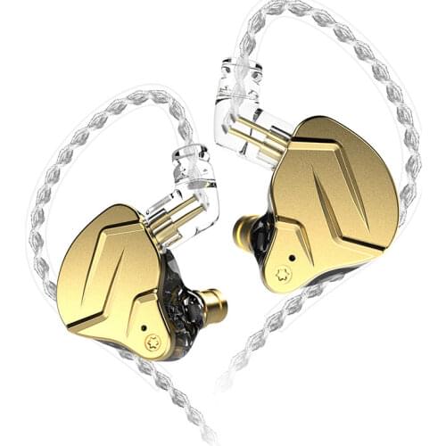 In-ear Headphones Kz Zsnprox Metal Ring Iron Cable With Wheat Game Eat Chicken Computer Earplug Headset