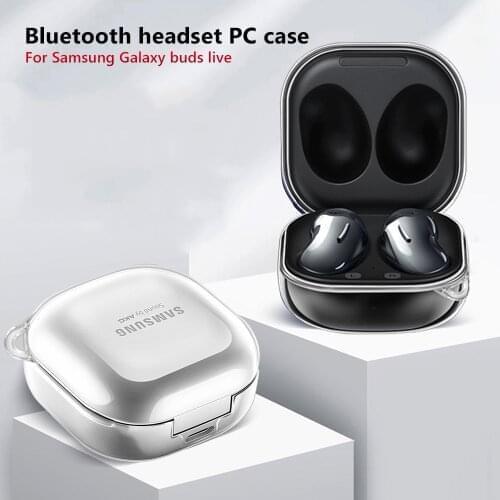 Clear PC Case for Samsung Galaxy Buds Live Hard PC Protective Cover for galaxy buds live Shockproof Case for samsung buds live