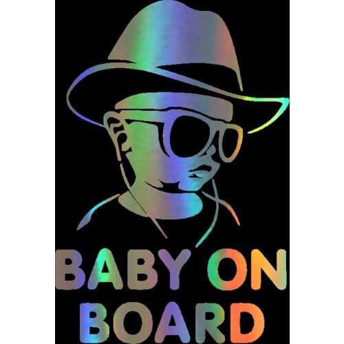 Drop Shipping Baby On Board Car Sticker Funny Window Vinyl Decals Car Styling Self Adhesive Emblem Car Stickers