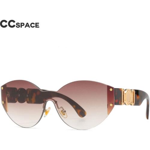 46902 Luxury Rimless One-lens Mens And Womens Sunglasses Brand Designer Fashion Sunshade UV400 Retro Glasses