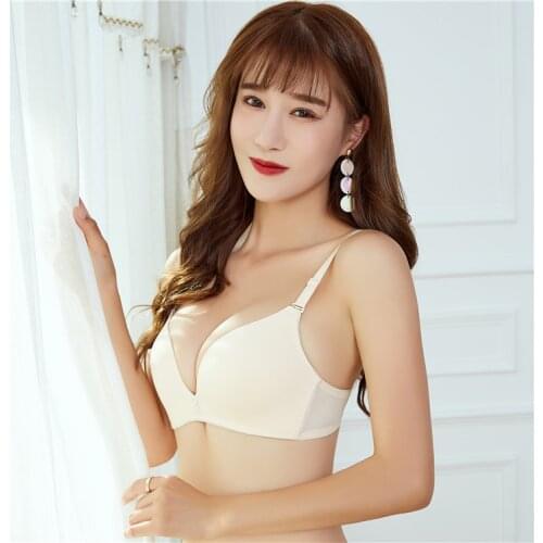 Women Fashion Sexy Bra double size super Push Up Bra Double seamless Padded Up Bra one piece gather breast lady bra