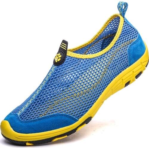 Mesh Breathable Wading Shoes Upstream Shoes Mens Shoes Non-slip Breathable Outdoor Beach Swimming Sandals Upstream Water Sports
