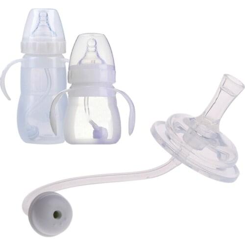 Baby Bottle Straw Replacement Wide Mouth Caliber Silicone Feeding Accessories C5AF