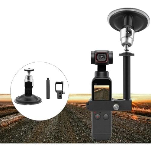For DJI Pocket 2 Camera Stabilizer Handheld Gimbal Window Suction Cup Car Mount Bracket Vehicle Mounting Adapter Accessories