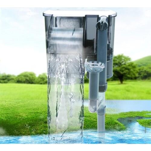 Ultra Silence Fish Tank Filter External Aquarium Waterfall Slim Hang Pump Aquarium Filter Box Waterfall Water Pumps