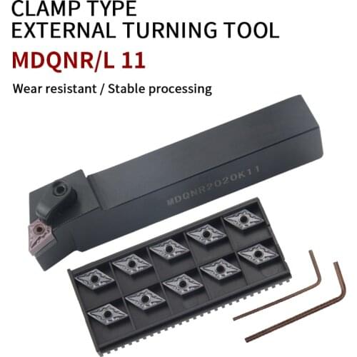 MDQNR/L MDQNR1616H11 MDQNL2020K11 MDQNR2525M11 External Turning Tool Holder for DNMG11 Carbide Inserts Lathe Cutting Tools