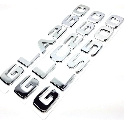 ABS Old Style GLA260 GLC260 GLS500 GLS400 Car Rear Back Emblem Badge Sticker