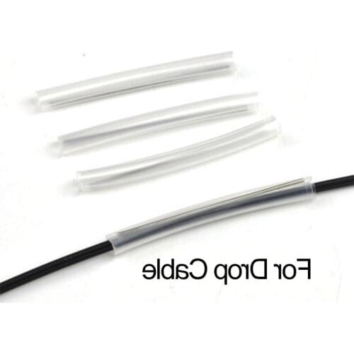 Fiber optic 1000pcs/lot tube 6.0*5.5mm Fiber Cable Protection Sleeves FTTH heat shrink splice protector for Drop Cable