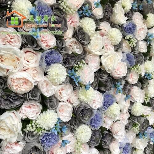 12pcs/lot Artificial Silk Rose Flower Wall And Table Runner for Wedding Party Backdrop Arch Table Row and CenterPiece Decoration