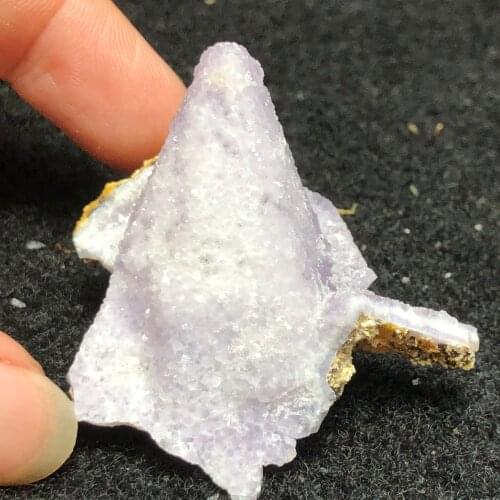 16.7gPurple yttrium fluorite calcite wheel vein repair energy specimen stone decoration geology teaching collection ornaments