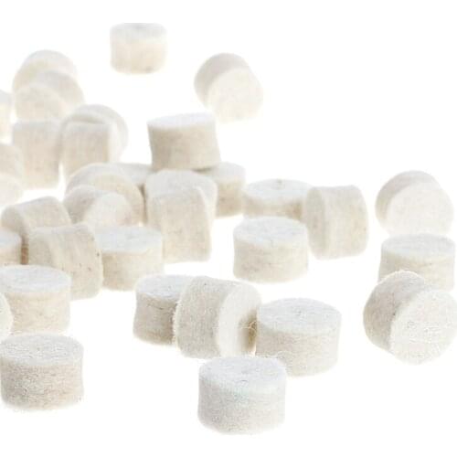 50 Pcs 13mm Wool Felt Polishing Buffing Wheel Grinding Pad + 4Pcs 3.15 mm Shank