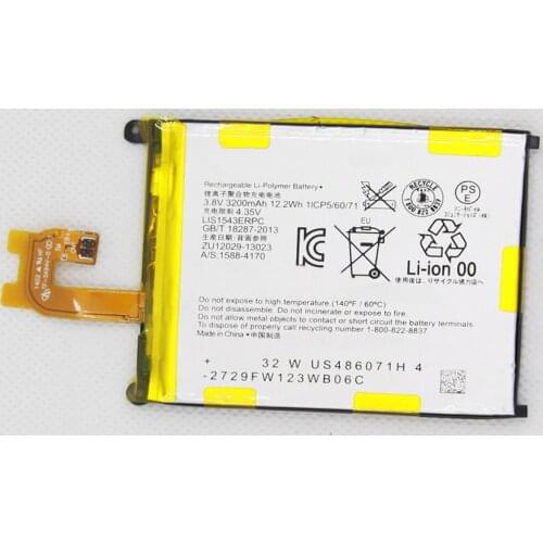 Battery For SONY Xperia Z2 L50w Sirius SO-03 D6503 D6502 LIS1543ERPC 3200mAh Phone Replacement Battery + Tools Kit