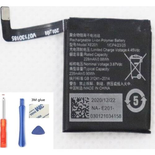 ISUNOO 235mAh battery for OPPO XE201 Smart Watch With Repair Tools