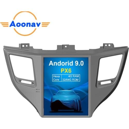 AOONAV 10.4 inch 2 din radio IPS vertical screen for Hyundai Tucson IX35 2015+ car DVD player GPS navigation multimedia player