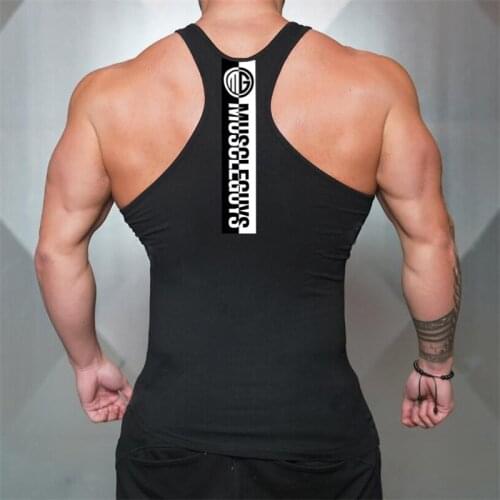 Brand Gym Casual Fashion Tank Top Men Fitness Clothing Bodybuilding Workout Musculation Stringer Singlets Sleeveless Sports Vest