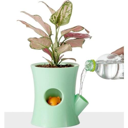 Flowerpot Creative Partition Layer PP Cute Squirrel Water-saving Planter Pot for Garden Flower Garden Pots Planters Supplies