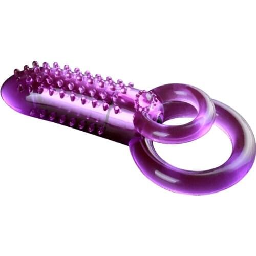 Dual Ring Vibrator Delay Lock Sperm Female Vagina G Spot Massage Vibration Stimulate Vibrator Sex Toys for Couple