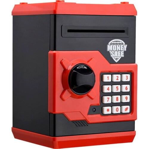 Electronic Piggy Bank ATM Password Money Box Cash Coins Saving ATM Bank Safe Box Auto Scroll Paper Deposit Banknote Kids Gift